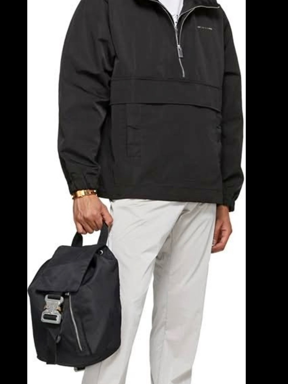 1017 ALYX 9SM Black Pullover Anorak Jacket
